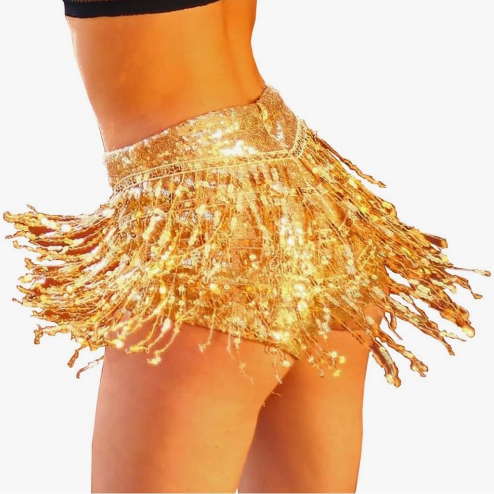 Sequin shorts